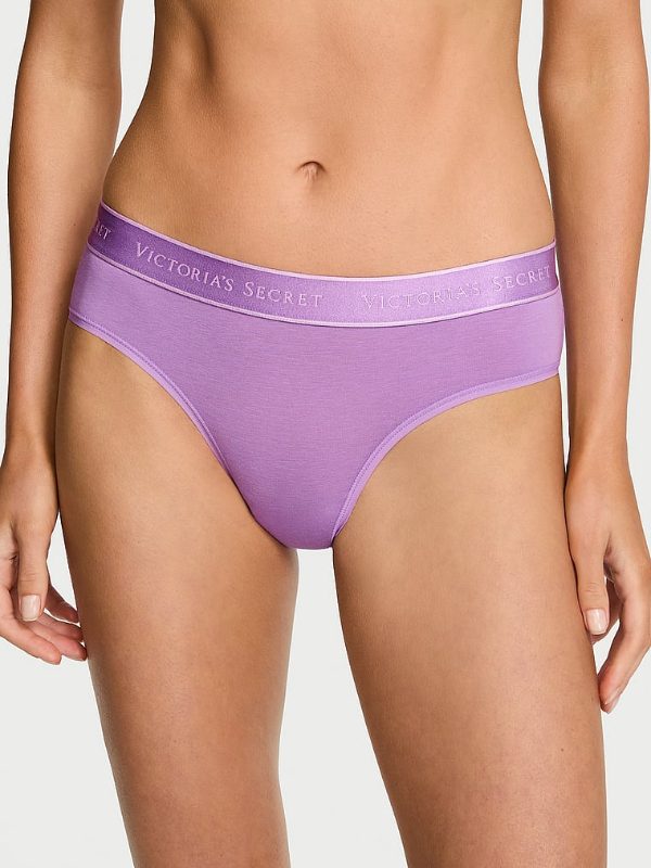 Cotton Logo Cotton Hiphugger Panty