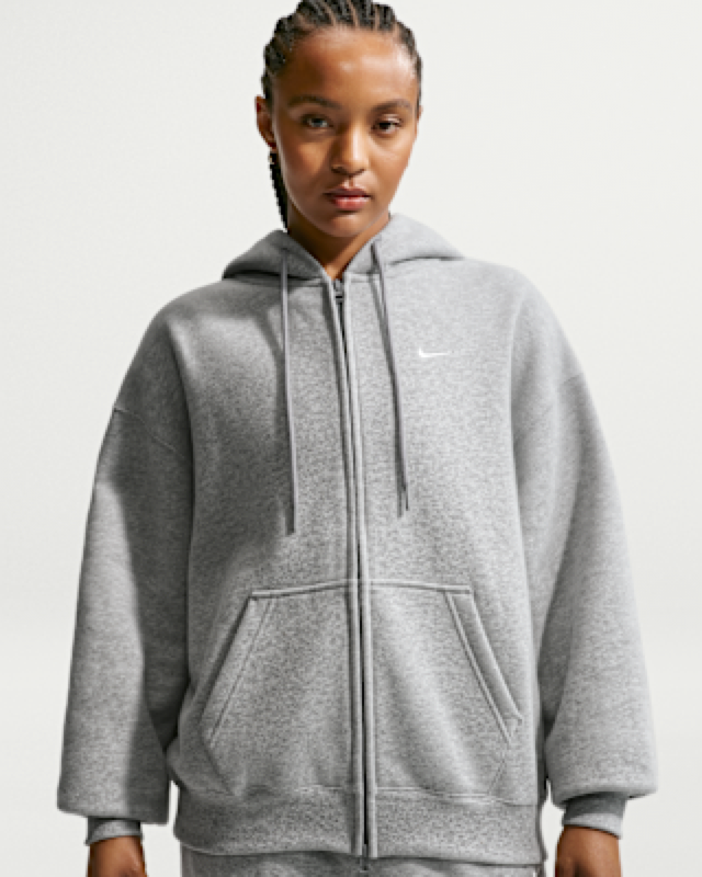 Nike Studio Fleece Oversized Full-Zip Hoodie