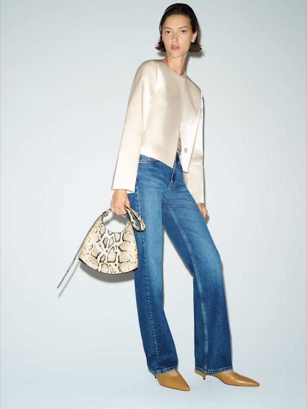 Stella Cropped Satin Jacket