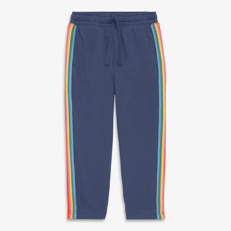 Kids rainbow trim sweatpant