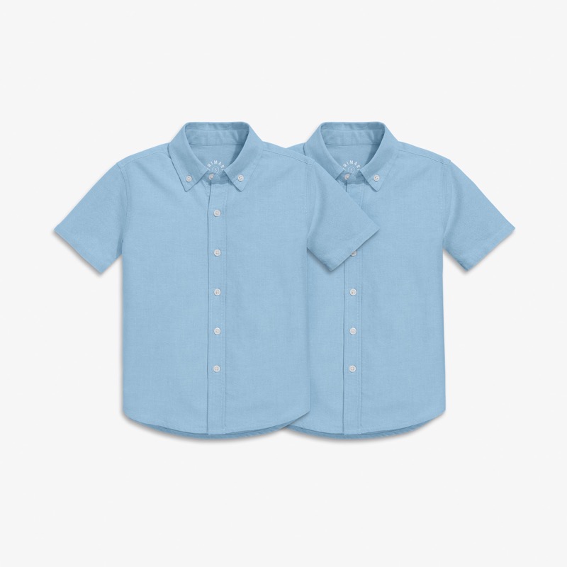 Kids short sleeve oxford shirt 2-pack
