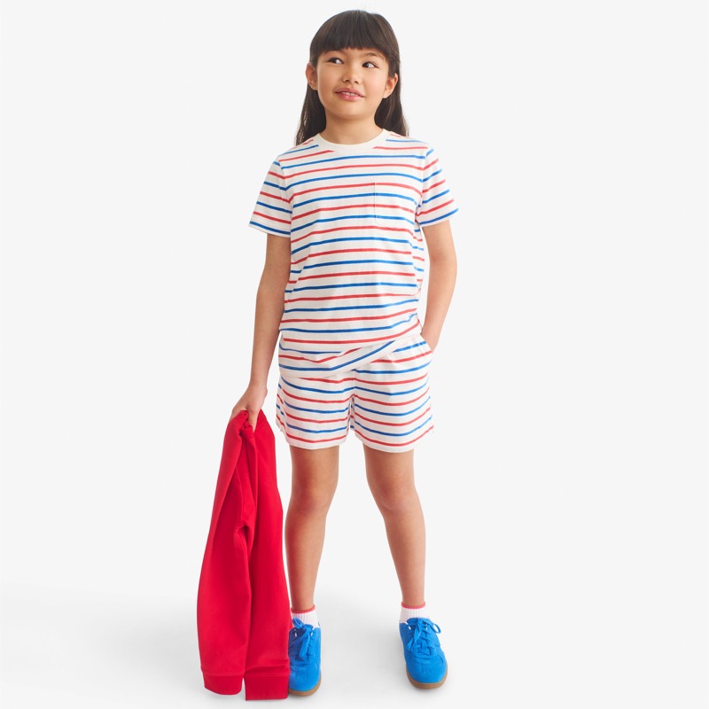 Clearance kids park short in stripe