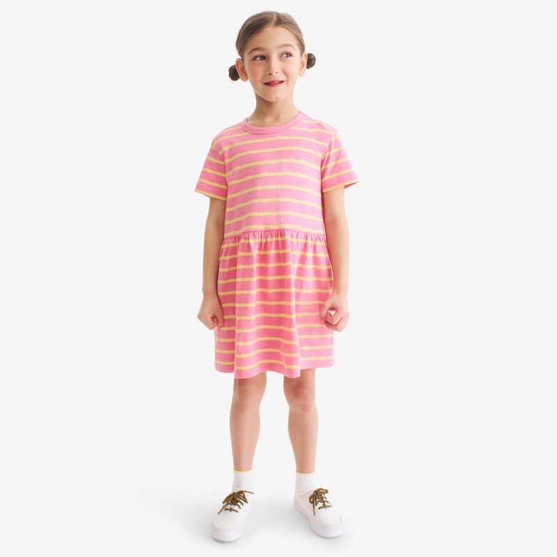 Clearance kids stripe easy dress