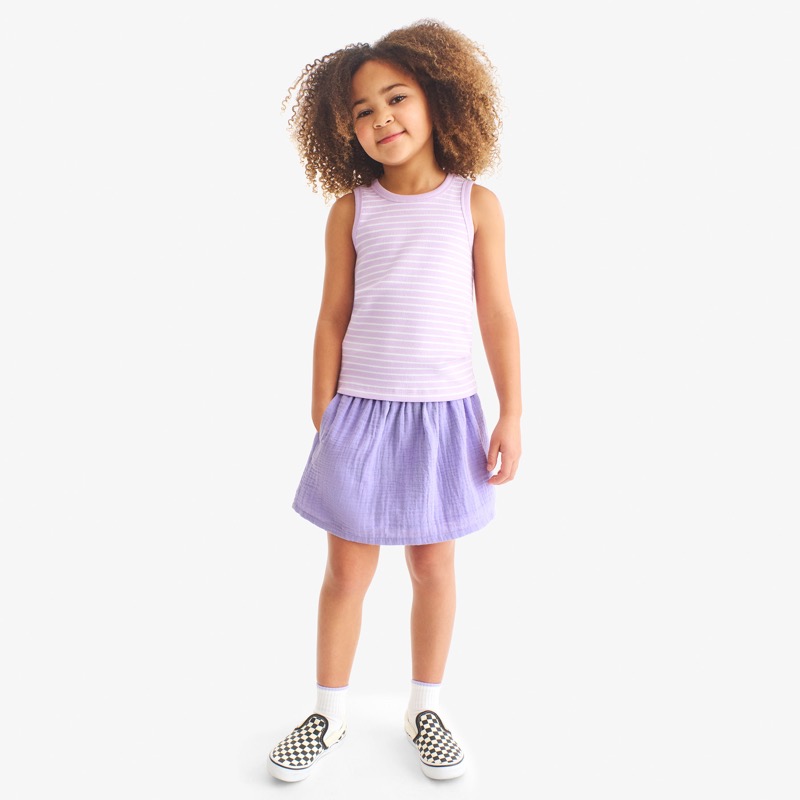 Clearance kids cotton gauze skirt