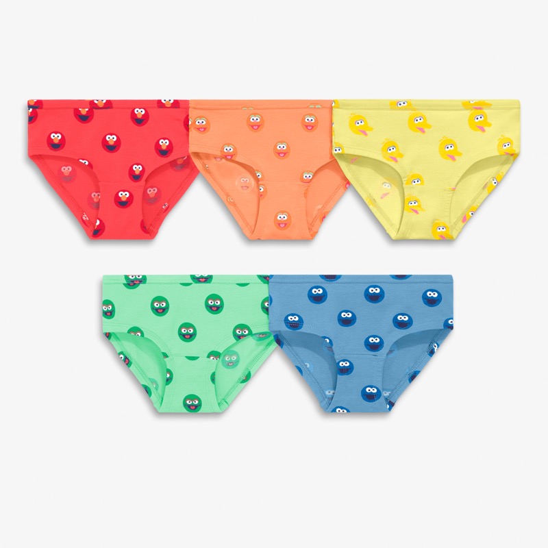 Kids Sesame Street bikini 5-pack