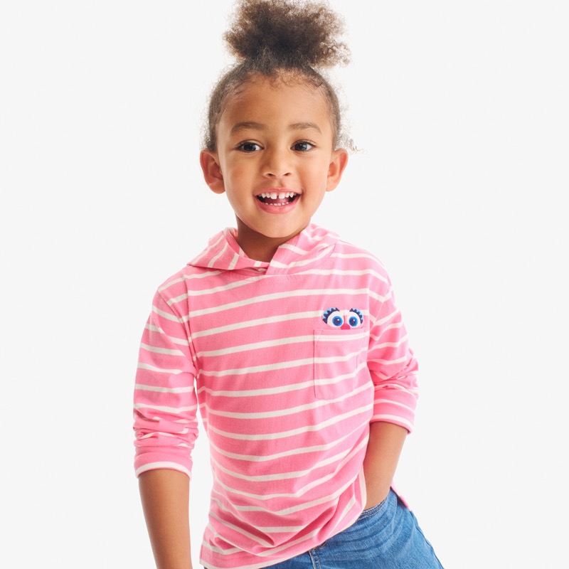 Clearance kids Sesame Street embroidered t-shirt hoodie