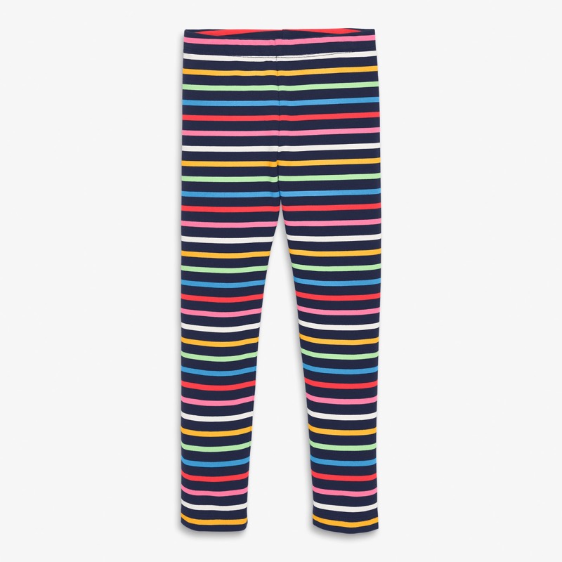 Clearance kids french terry cozy legging in rainbow stripe