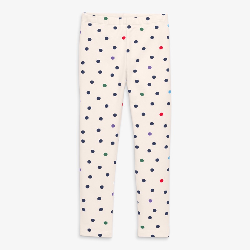 Clearance kids french terry cozy legging in confetti dots