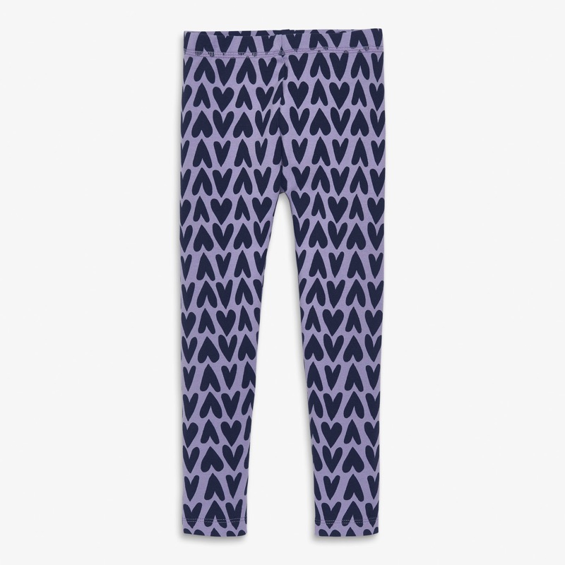 Clearance kids french terry cozy legging in cutout hearts