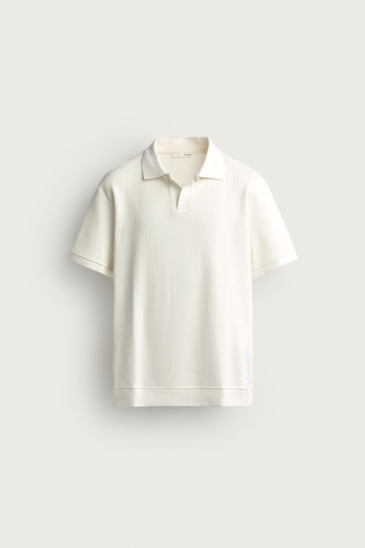 Vertical Textured Polo