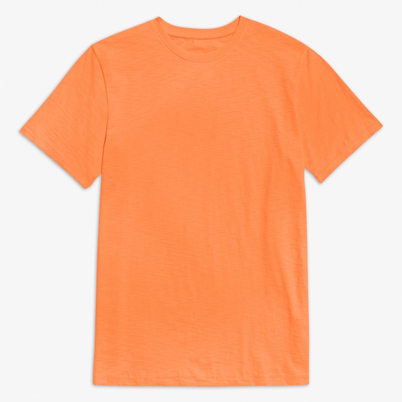 Clearance unisex fit slub crewneck tee in seasonal colors