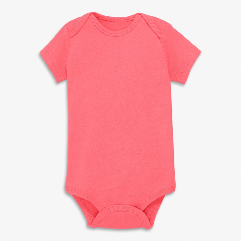 Clearance organic short sleeve babysuit in seasonal colors