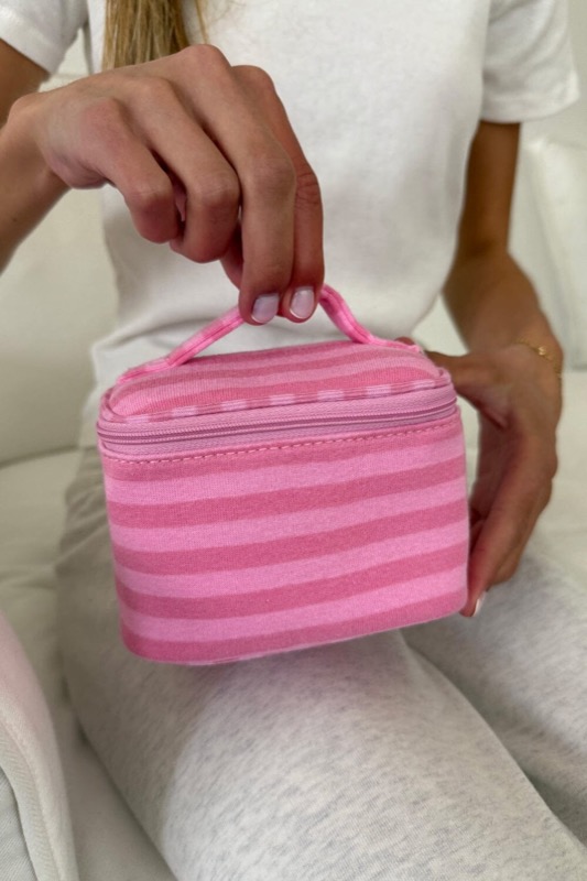 Stripes Makeup Bag