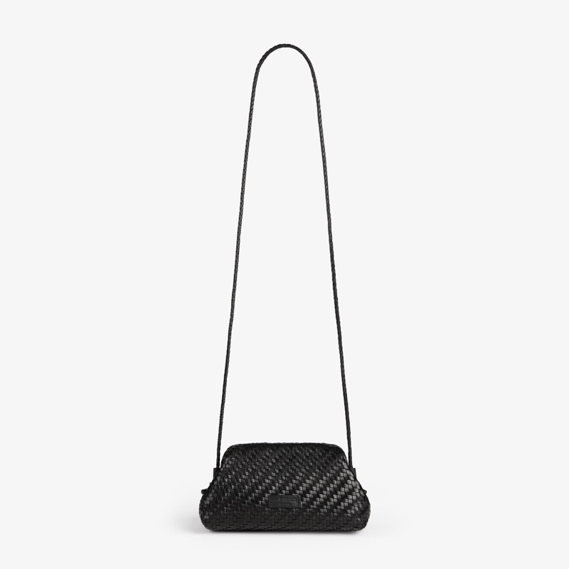Woven Leather Shoulder Bag