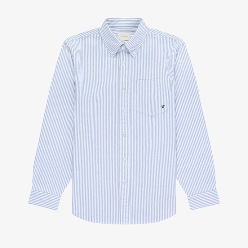 Striped Crest Oxford Shirt