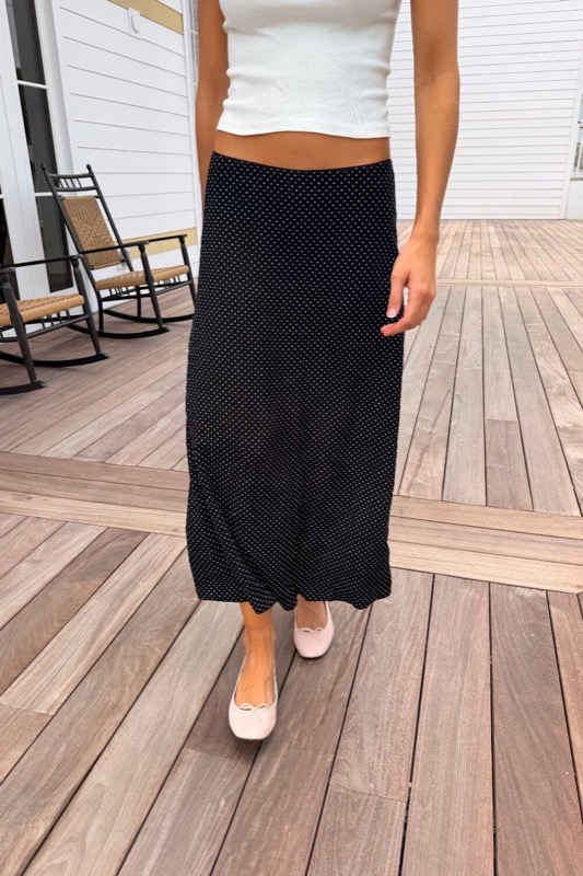 Sephira Polka Dots Midi Skirt