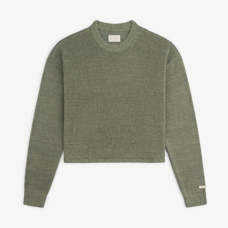 Linen Knit Crewneck Sweater