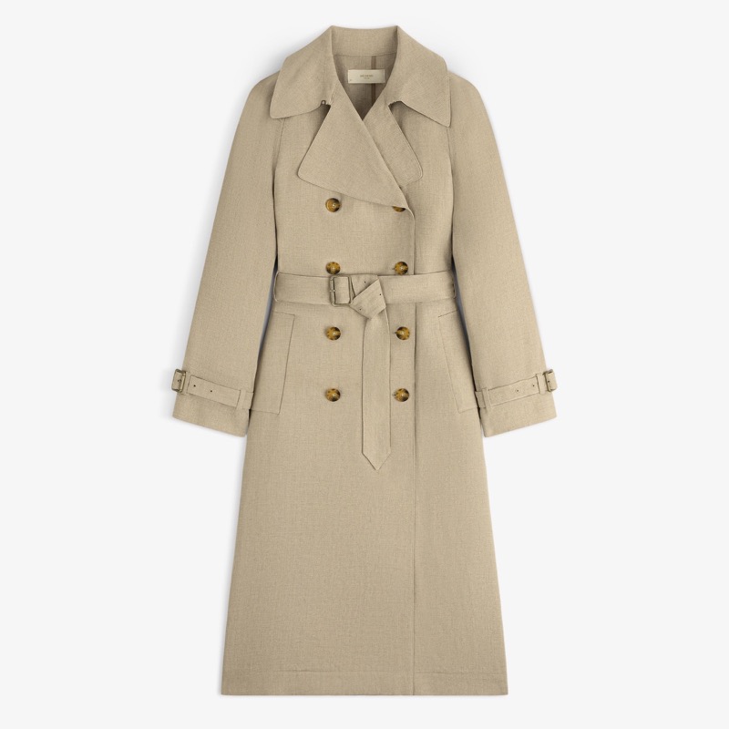 Linen Trench Coat