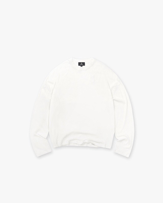 Initial Sheer Rib Long Sleeve T-Shirt