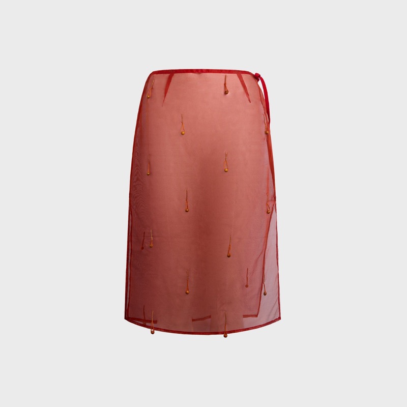 Tae Park Sheer Table Skirt