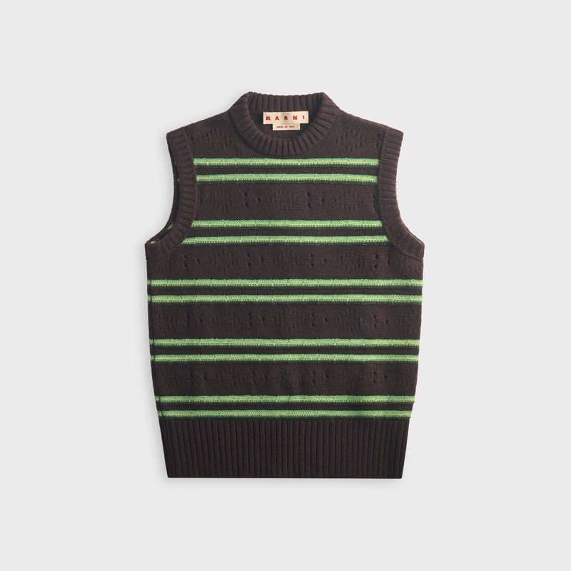 Marni Cashmere Vest With Openwork Knit