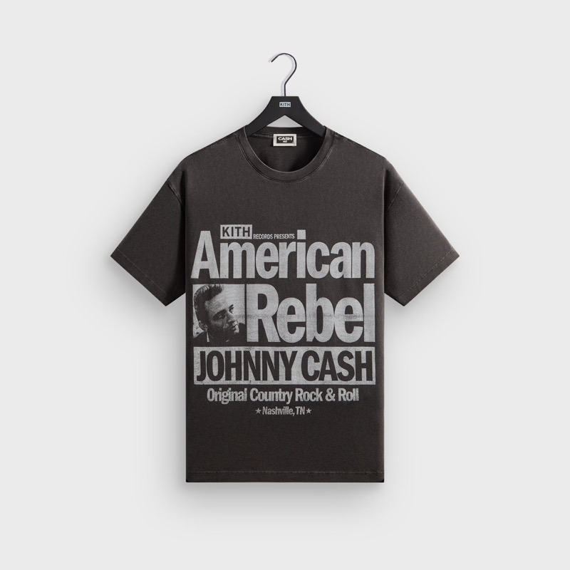 Kith Records for Johnny Cash American Rebel Vintage Tee