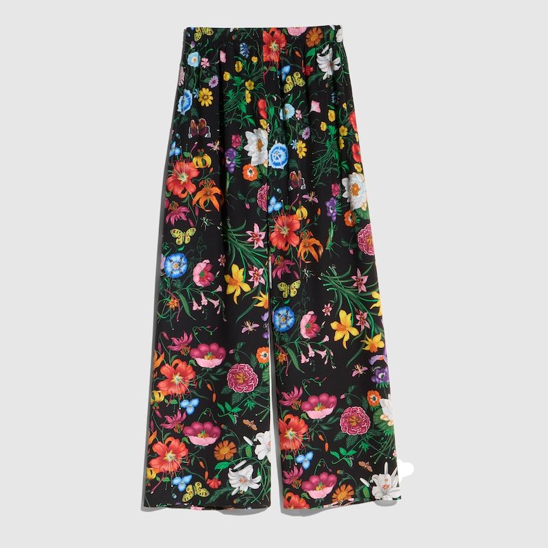 Printed Silk Leisure Pants