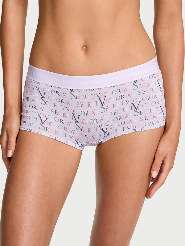 Cotton Logo Cotton Boyshort Panty
