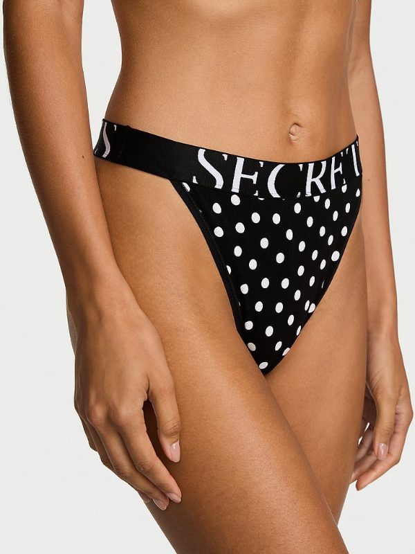 Cotton Exploded Logo Cotton 90s Brief Panty