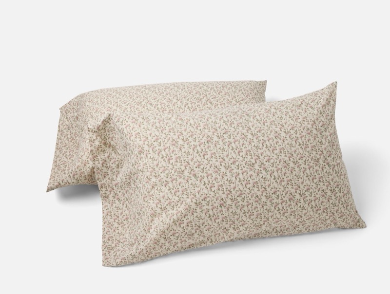 Coyuchi Organic Print Percale Pillowcases