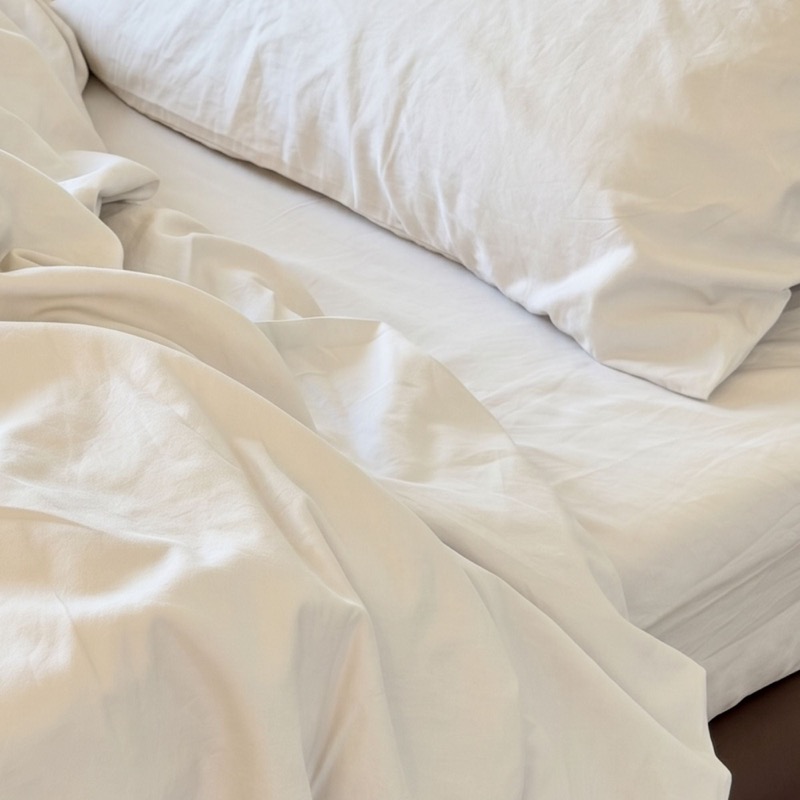 Organic Cotton Percale Fitted Sheet