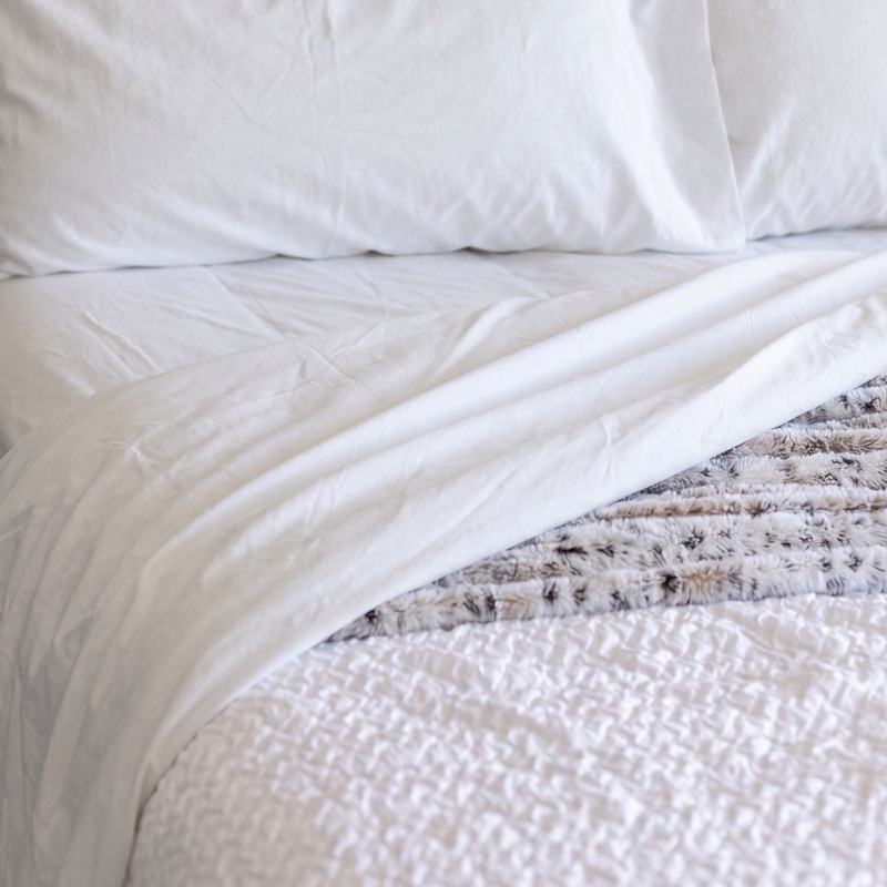 Organic Cotton Percale Flat Sheet
