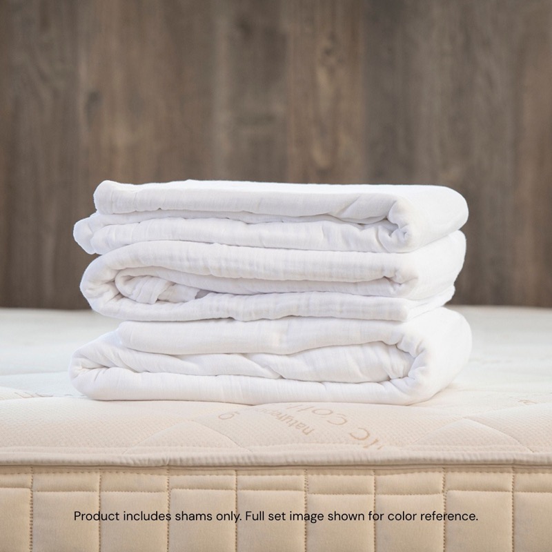 Organic Cotton Muslin Sham Set