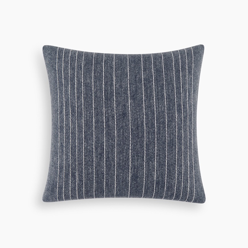 Organic Cotton & Wool Textured Stripe Pillow Cover