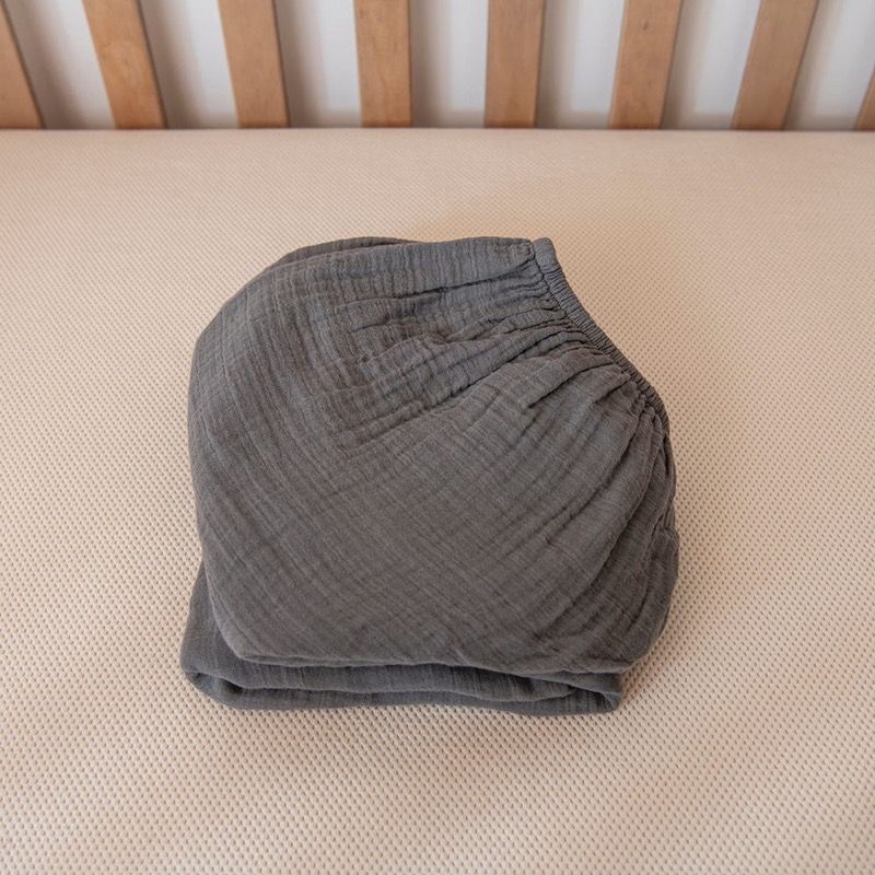 Breathable Organic Cotton Muslin Crib Sheet