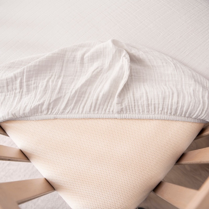 Breathable Organic Cotton Muslin Crib Sheets